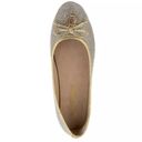 Juicy Couture  Farrah Ballet Flats Shoes Women's Size 8 Gold Bling Slip On Photo 1