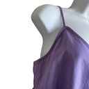 Abound  Women Cropped Babydoll Top Spaghetti Straps XS Purple Festival Girly Photo 4