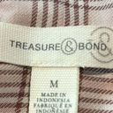 Treasure & Bond  Glen Plaid Tunic Shirt Flannel M Photo 5