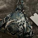 Shade & Shore  Animal Print NWT Size Medium Bikini Top Photo 3