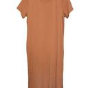 NWT Banana Republic Burnt Orange T Shirt Short Sleeve Maxi Dress Size Large Photo 0