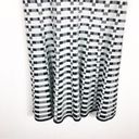 St. John  Collection Mint Black Textural Grid Knit Fit Flare Sleeveless Dress 8 Photo 9