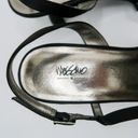 Vintage Y2K Mossimo Black Satin Heels Size 9 Photo 5