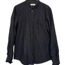 Everlane Women's  Washed Black Oxford Casual Button Down Shirt Size Large EUC Photo 0