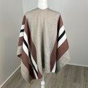 Dynamite  Striped Poncho Sweater OS Photo 3