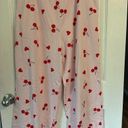 Grayson Threads Women's  Cherry Hearts Pattern Graphic Pants - Pink XL Photo 0