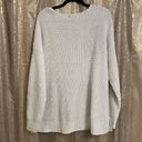 a.n.a . A New Approach Ivory Cream Gold Metallic Chunky Knit Sweater XL Photo 1