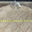 Wishlist  size M textured eyelash crew sweater beige camel tan chunky nwot fuzzy Photo 3