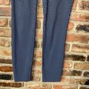 Eliane Rose  Navy Blue White Polka Dot Skinny Leg Flat Front Pants Women's Size 6 Photo 3