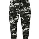 American Bazi  Black White Camo Camouflage Jogger Trouser Pants Cargo Pockets Photo 0