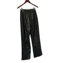 Meshki ✨  Alice Faux Suede Side Leather High Waisted Pants Trousers Photo 3