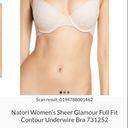 Natori  nwt $70 Sheer Glamour Full Fit Contour Underwire Bra 731252 32DDD Photo 2