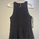 Madewell  Black Medlody Midi Dress Medium NWT Neutral Minimalist Closet Staple Photo 5