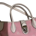 Dooney & Bourke Vintage Dooney‎ & Bourke Y2K Pink Monogram satchel crossbody Bag Photo 9