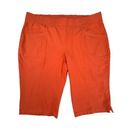 Krass&co D& Active Orange Capri Pants Pull On Pockets Stretch Knee Area Size 1XP Photo 0