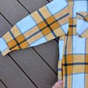 Yellow Plaid Flannel Size M Photo 2