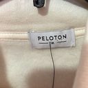 Peloton  Incline Side Zip Pullover - Cream & Pink, NWT Photo 5