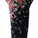 Loft ANN TAYLOR LADIES CAP SLEEVE BLACK FLORAL LIKE PATTERN DRESS EUC S Photo 2