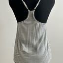 Full Tilt Essentials by  Racerback Striped Black & White Top Photo 3