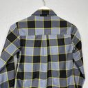 Krass&co Dixxon Flannel  Women S The Bolt Gray Black Yellow Plaid Button Up Shirt Photo 7