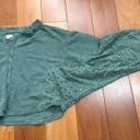 Pilcro  anthropologie Batwing Eyelet oversized Crop Sweatshirt size M Photo 5