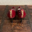 Anne Klein  Red Patent Leather High Heels 3.5" with Zipper Size 9 Photo 2