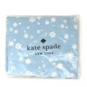 Kate Spade  Large Reusable Foldable Blue Snowflake Canvas Tote Bag SNWFLTOTE Photo 3