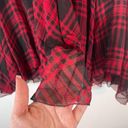 Polo NWT  Ralph Lauren 100% Silk Red Plaid Handkerchief A Line Skirt size 14 Photo 8