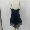 Victoria's Secret Vintage  Gold Label Lace Trim Beaded Sequined Nightie Slip Black Photo 6