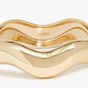 J.Crew  Gold Wavy Bangle Bracelet Photo 0