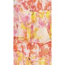 Rococo  SAND Nesh Cut Out Mini Dress Pink Orange Yellow Womens Size Medium Photo 3