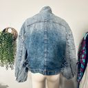 Free People NEW  We The Free Dia Denim Moto Jacket Slouchy Oversized Size Small Photo 3