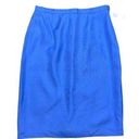 Talbots Linen Blend Women’s Blue Straight Skirts Size 12 Photo 0