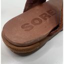 Sorel  Torpeda Ankle Strap Sandals Rustic Brown Leather Thong Gladiator Women's 8 Photo 5