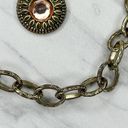 Chico's  Chunky Rhinestone Faux Pearl Gold Tone Metal Chain Link Belt OS One Size Photo 11