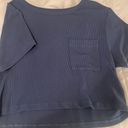 American Eagle cropped loose fit tee xs blue Photo 0