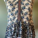 Patrons of Peace  floral tank top size small Photo 2