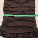 Juicy Couture  Grant Halter Swimdress One Piece Y2K Small NWT Neutral Chocolate Photo 6