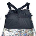 DKNY  Metallic Standard One Piece Scoop Neck Bathing Suit Photo 6