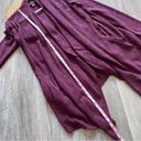 Barefoot Dreams  cozy chic maroon open front cardigan Photo 2