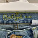 Cruel Girl Vintage  Slim Fit Western Jeans LONG Button Fly Photo 4