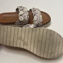 A New Day  Double Strap Snake Skin Braided Slip On Sandals Photo 4