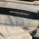 Calvin Klein  High Rise Straight Jeans Raw Hem size 28 Color Fade Wash Photo 4