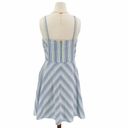 Draper James  Seer Sucker Blue & White Bow Dress Size 8 NEW Photo 3