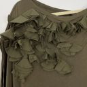 Lucy Paris New Lucy & Co Petal One Shoulder Dolman Tunic Embellished Mini Dress Green M/L Photo 10