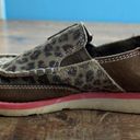 Ariat  Cruiser Slip On Shoe Womens 4.5 Earth Brown Cheetah Leather Moc Toe Loafer Photo 8