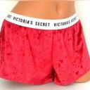 Victoria's Secret Victoria Secret Red Crushed Velvet Velour Sleep Shorts Size XL Photo 0