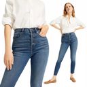 Everlane The Vintage Skinny Jean Button Fly Raw Hem Ankle Size 24 Ethically Made Photo 1