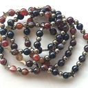 Onyx Sardonyx  carnelian ONE NEW stretch beaded bracelet natural stone crystal st Photo 0