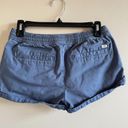 Vans  Women's Pull-On Shorts W/Pockets Size S Blue Drawstring Photo 1